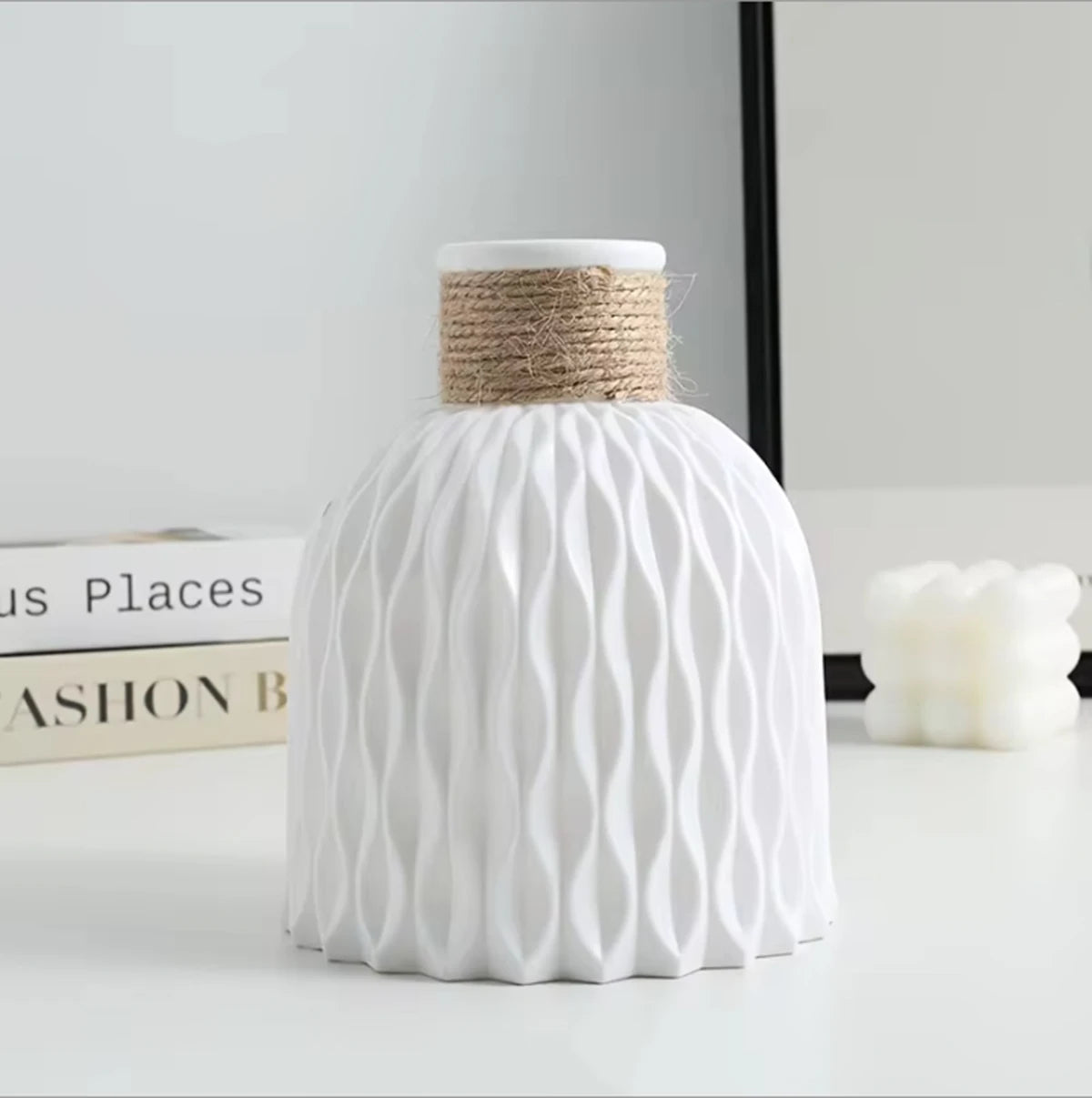 1PC Water Ripple Plastic Vase
