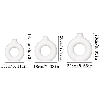 Nordic White Flower Vase