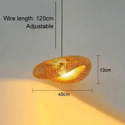 Bamboo Weaving LED Pendant Light