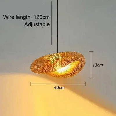 Bamboo Weaving LED Pendant Light