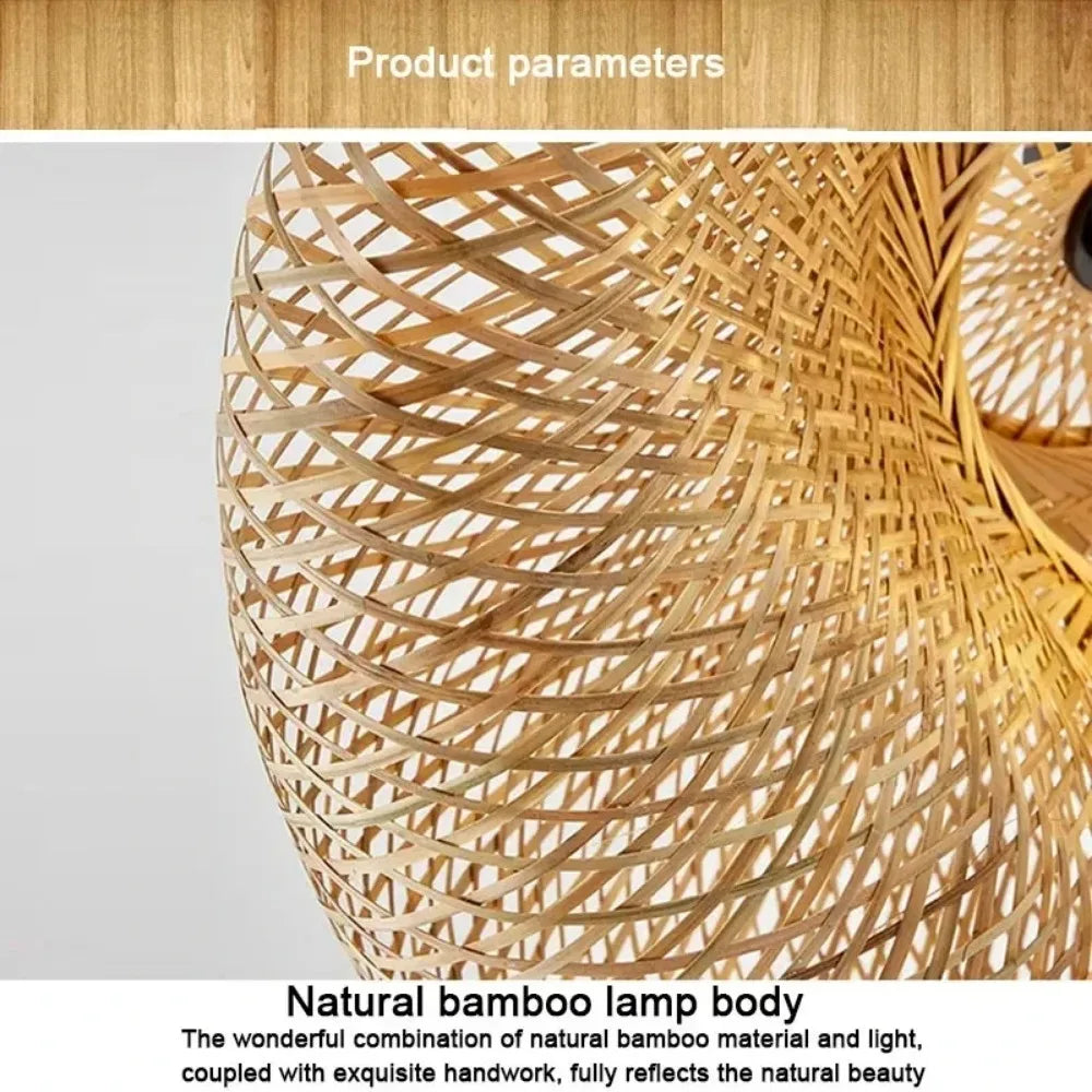 Bamboo Weaving LED Pendant Light