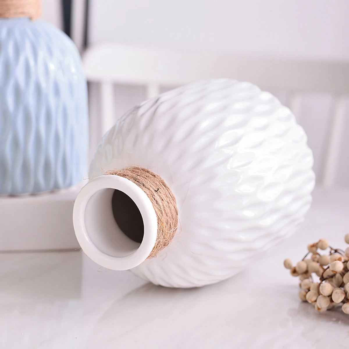 1PC Water Ripple Plastic Vase