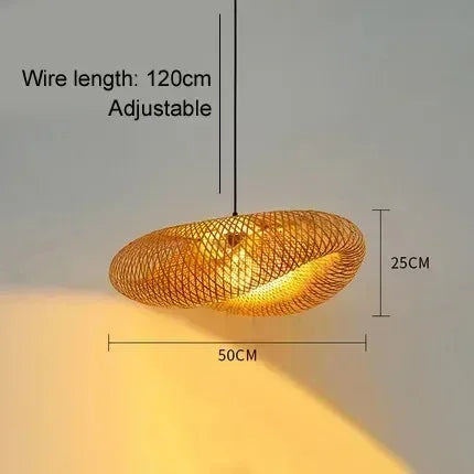 Bamboo Weaving LED Pendant Light