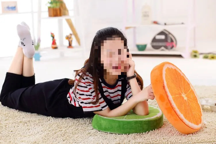 33cm Cushion Fruit Shape For In-bed Reading And Watching
